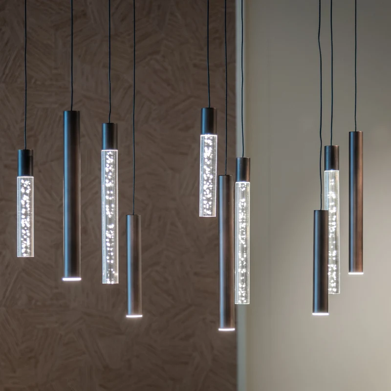 Pendelleuchte Oxley Bronze – Statement-Leuchte mit 13 Flammen