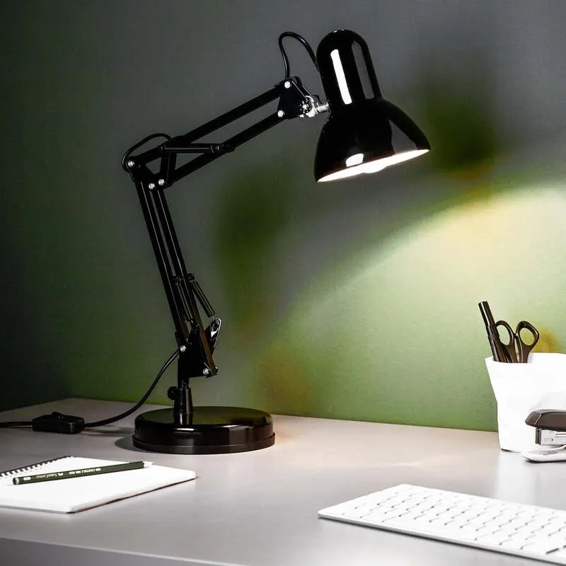 B-Ware Brilliant Schreibtischlampe Tischlampe Henry LED Lampe Leuchte schwarz Höhe 50cm