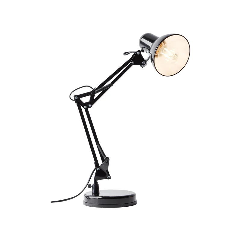 B-Ware Brilliant Schreibtischlampe Tischlampe Henry LED Lampe Leuchte schwarz Höhe 50cm