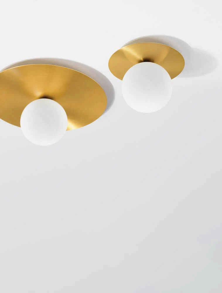 Indigo Deckenleuchte Gold, Weiß