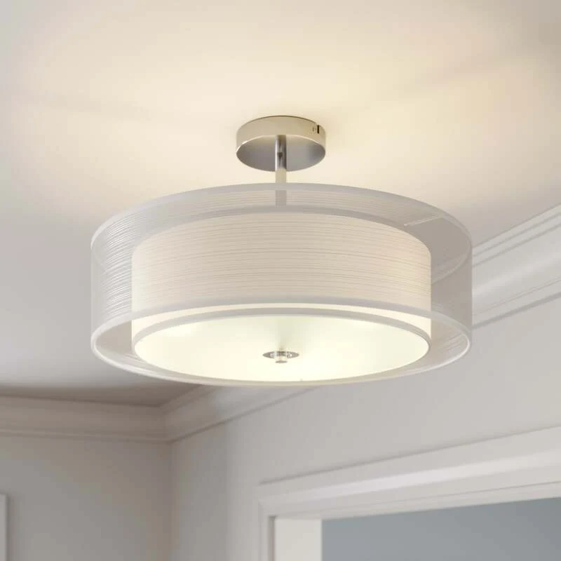 B-Ware Lindby Deckenleuchte Pikka LED Lampe Leuchte dimmbar weiß Ø50cm 3-flammig