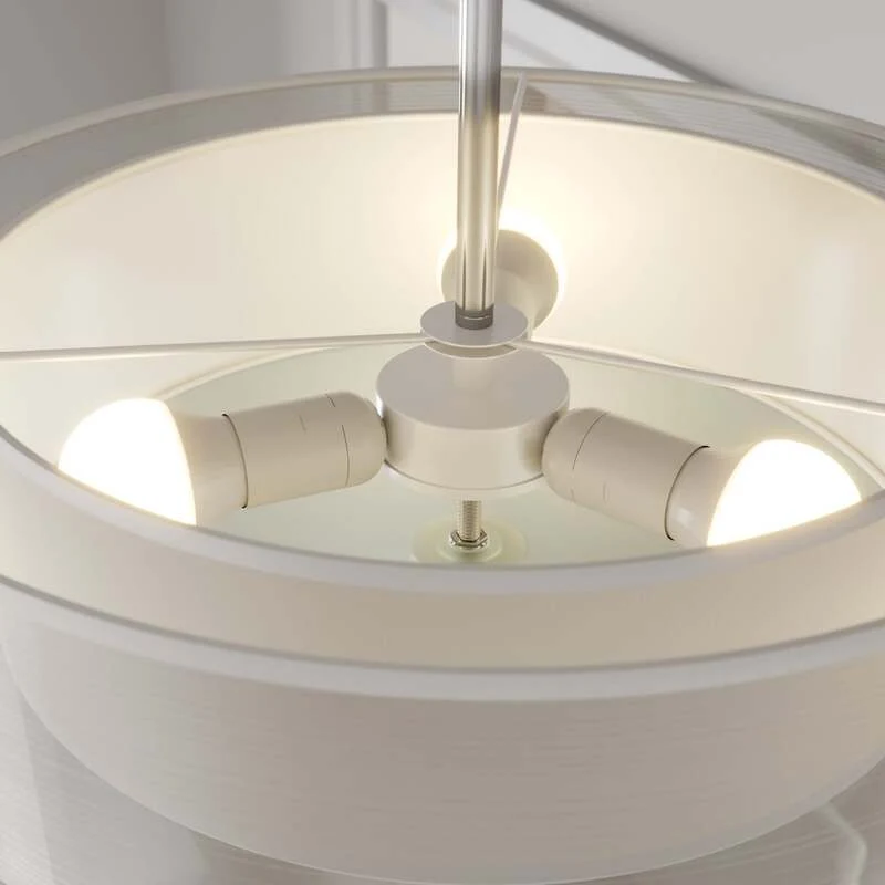 B-Ware Lindby Deckenleuchte Pikka LED Lampe Leuchte dimmbar weiß Ø50cm 3-flammig