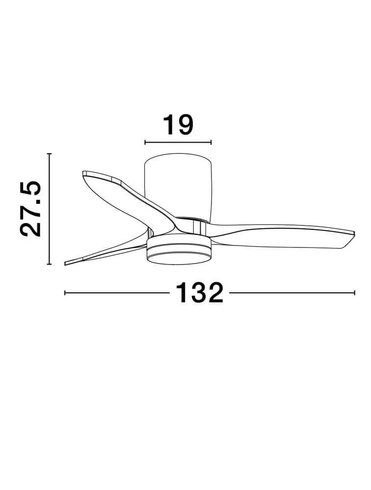 Aloa LED Ventilator Ø 132cm