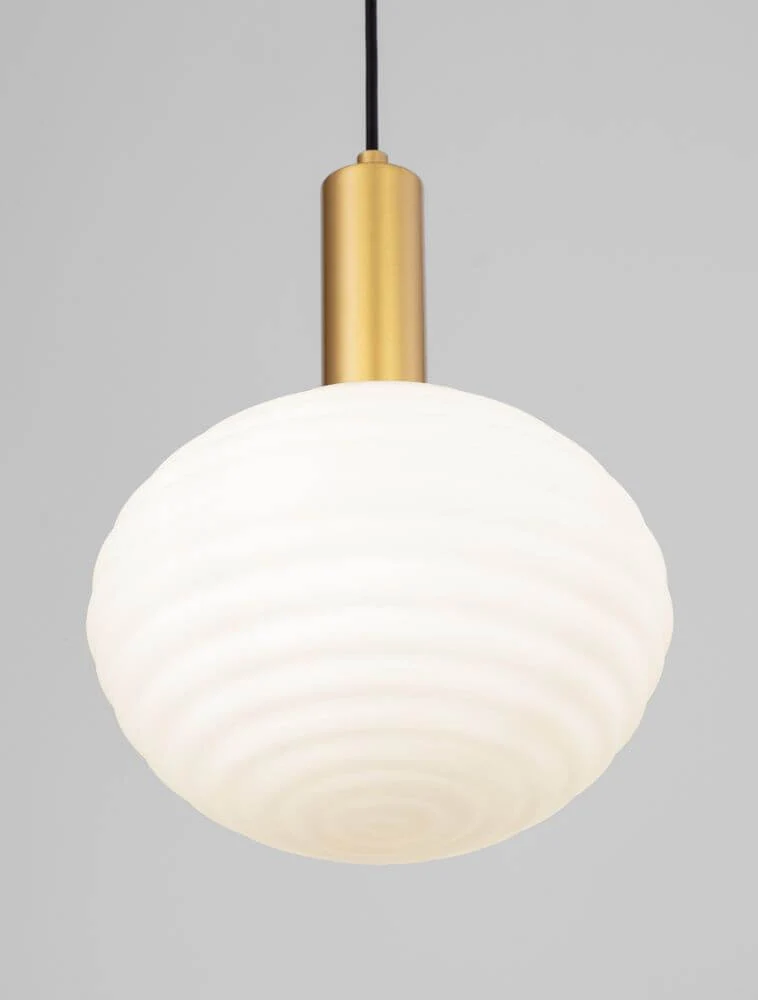 Allen Pendelleuchte E27 Gold, Weiß