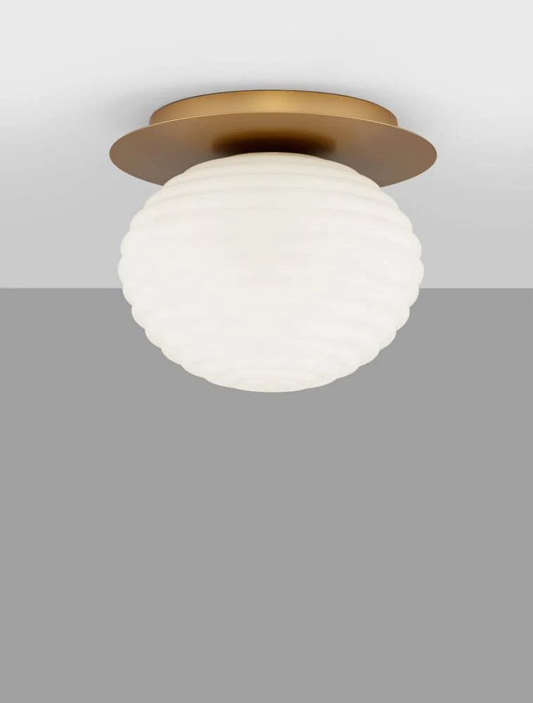 Allen Deckenleuchte E27 Gold, Weiß