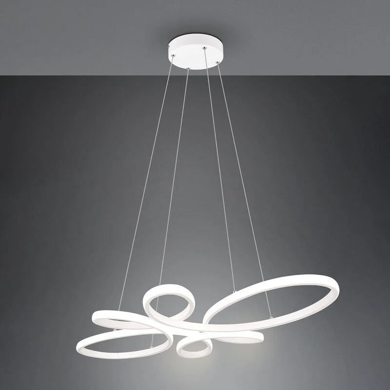 B-Ware TRIO LIGHTING Pendelleuchte Hängelampe Fly weiß matt Leuchte Lampe Beleucht366
