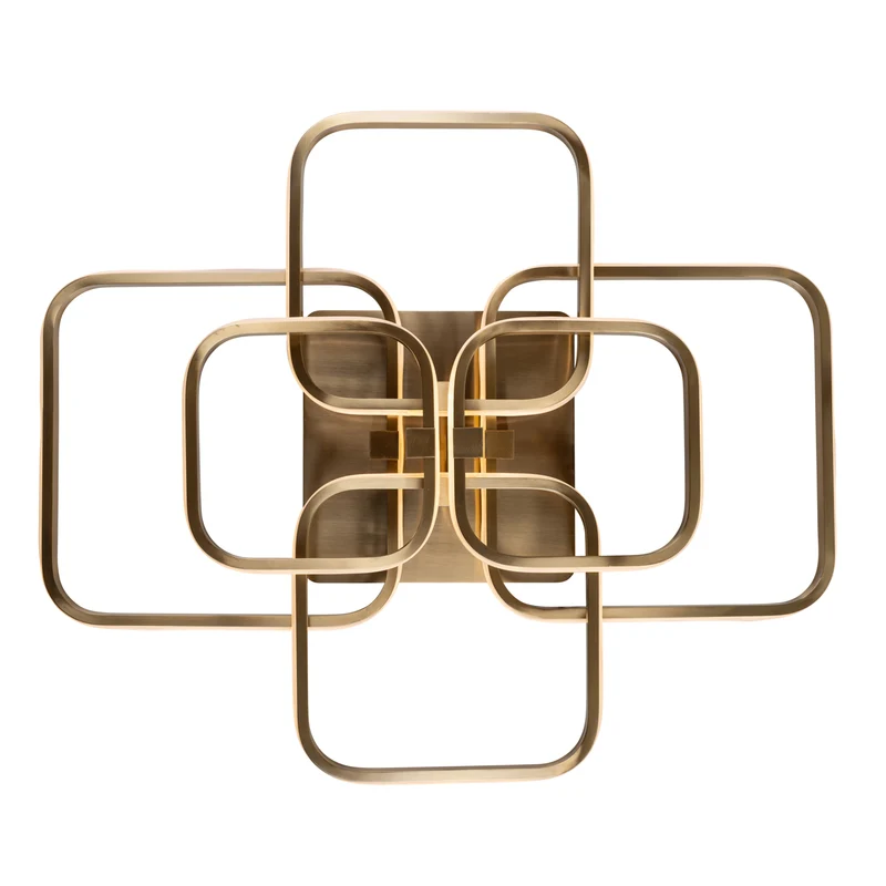 Deckenleuchte Cailey Brushed Gold, dimmbar, Ø 69 cm, Aluminium