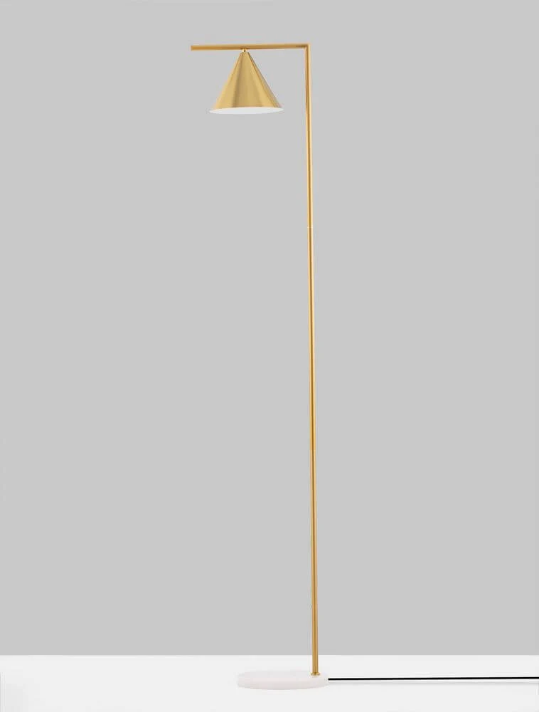 Sway Stehlampe Gold, Weiß