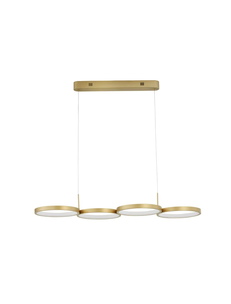 B-Ware Nova Luce Hängeleuchte Hängelampe MAGNUS LED Messing Warmweiß dimmbar 41 W La361