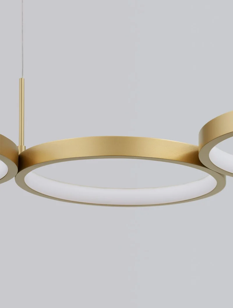 B-Ware Nova Luce Hängeleuchte Hängelampe MAGNUS LED Messing Warmweiß dimmbar 41 W La361