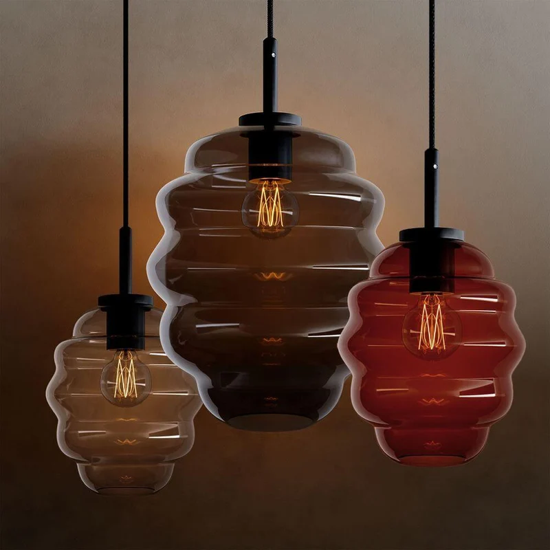 s.luce Echos Esszimmerlampe 12-flammig 200cm 3-reihig Ø 18/25cm