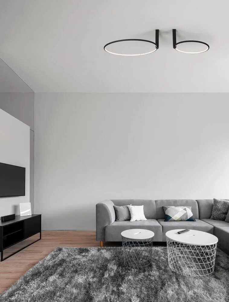 Garve LED Deckenleuchte 2-flammig Ø 60cm 3000K