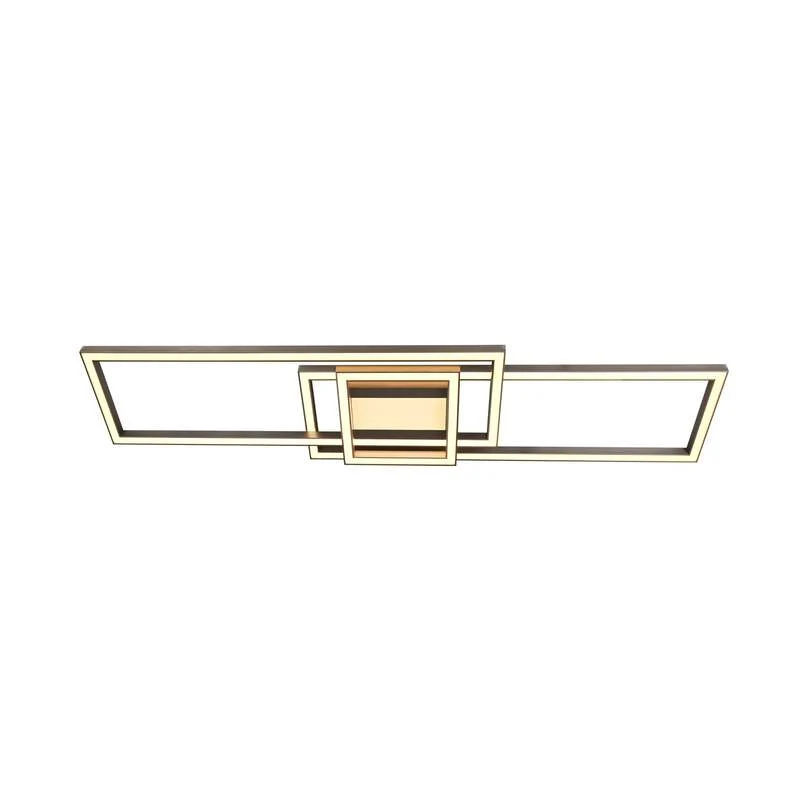 B-Ware Lindby Deckenleuchte Mairin LED dimmbar CCT Fernbedienung nickel 105x25cm