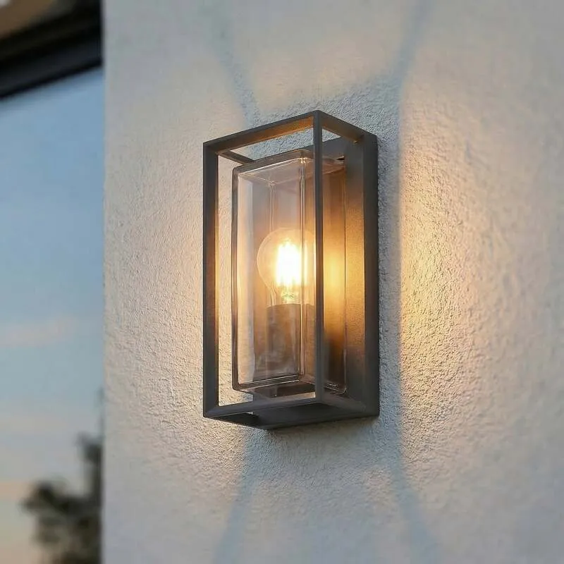 B-Ware Arcchio Außenwandleuchte Ismera LED Gartenlampe mit Bewegungsmelder IP65