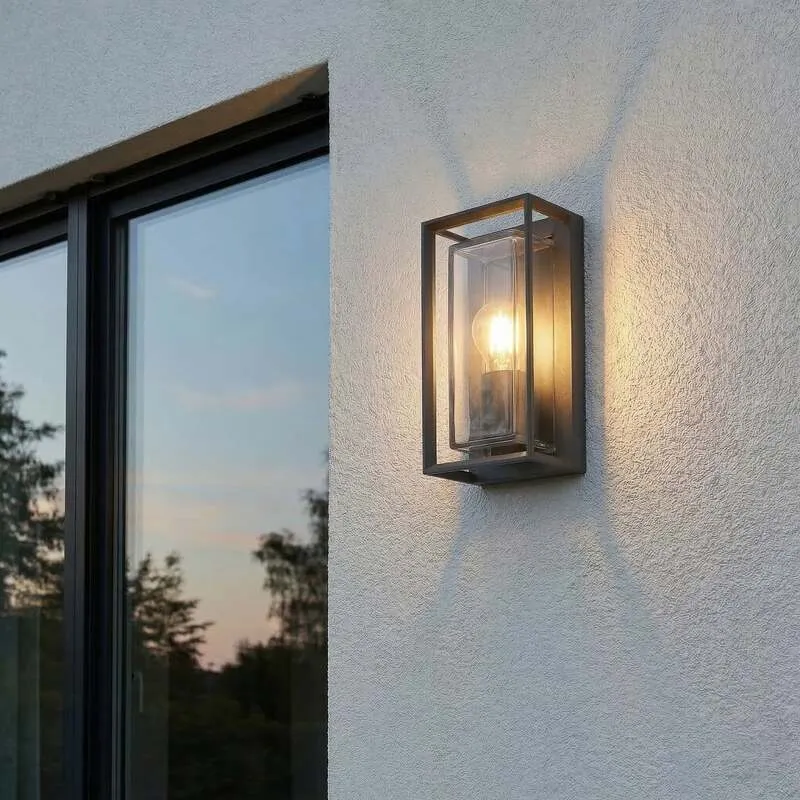 B-Ware Arcchio Außenwandleuchte Ismera LED Gartenlampe mit Bewegungsmelder IP65