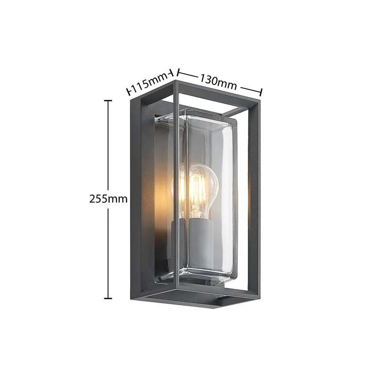 B-Ware Arcchio Außenwandleuchte Ismera LED Gartenlampe mit Bewegungsmelder IP65
