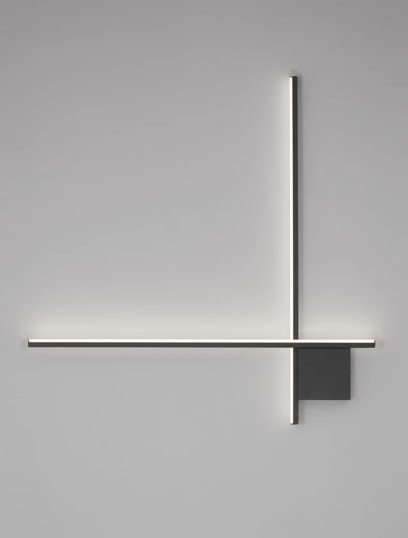 Cross LED Wandleuchte 80cm 2-flammig 2700K