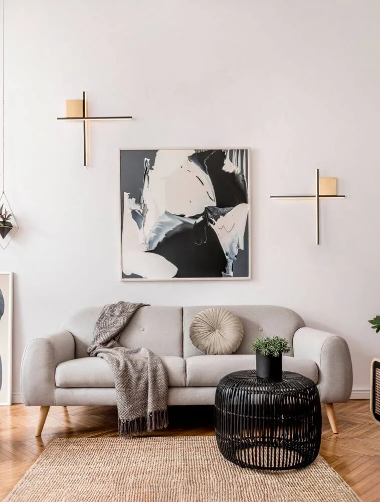 Cross LED Wandleuchte 50cm 2-flammig 2700K