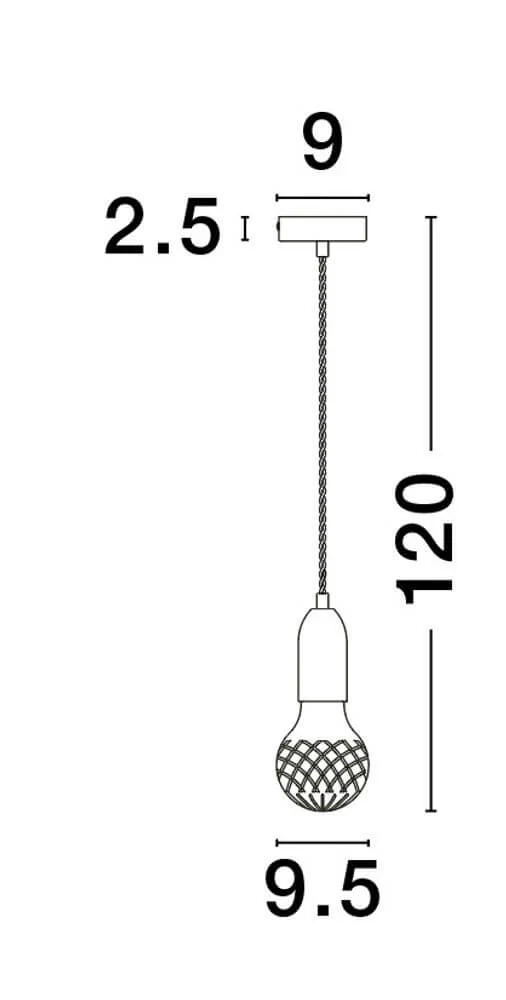 Veda Pendelleuchte G9 Ø 9,5cm