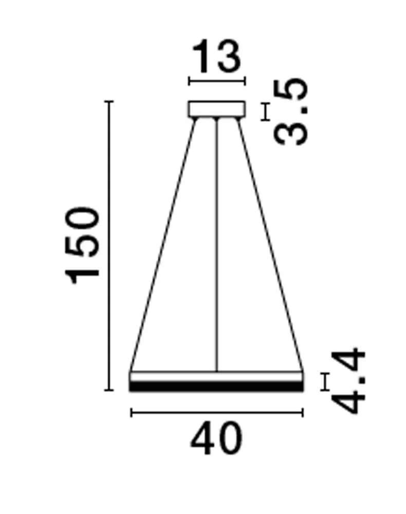 Adria LED Pendelleuchte Ø 40cm 3000K