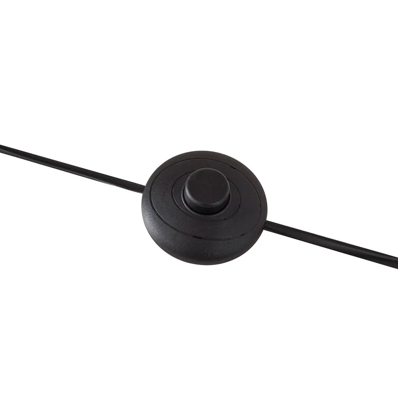 B-Ware Lindby Stehleuchte Lampe Charlia weiß Wallnussholz Höhe 150 cm Wohnzimmer