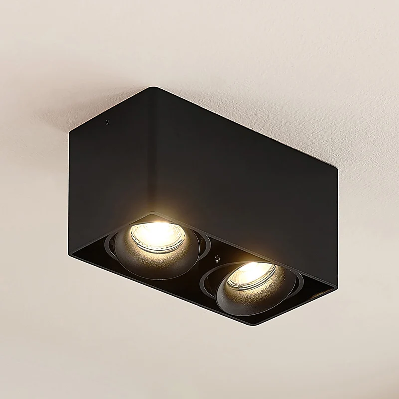 B-Ware Arcchio Downlight Kubika 19 cm schwarz Metall Deckenlampe Lampe Leuchte Spot