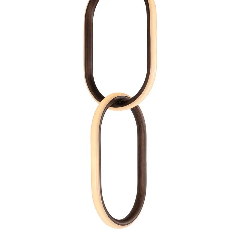 Richmond Pendelleuchte Lacey Bronze - dimmbar, 170 cm Höhe