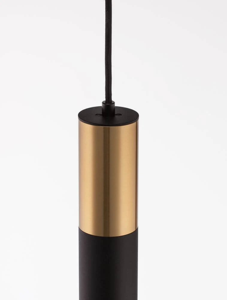 Pongo Pendelleuchte Cover Unten Ø 5,6cm Schwarz, Gold