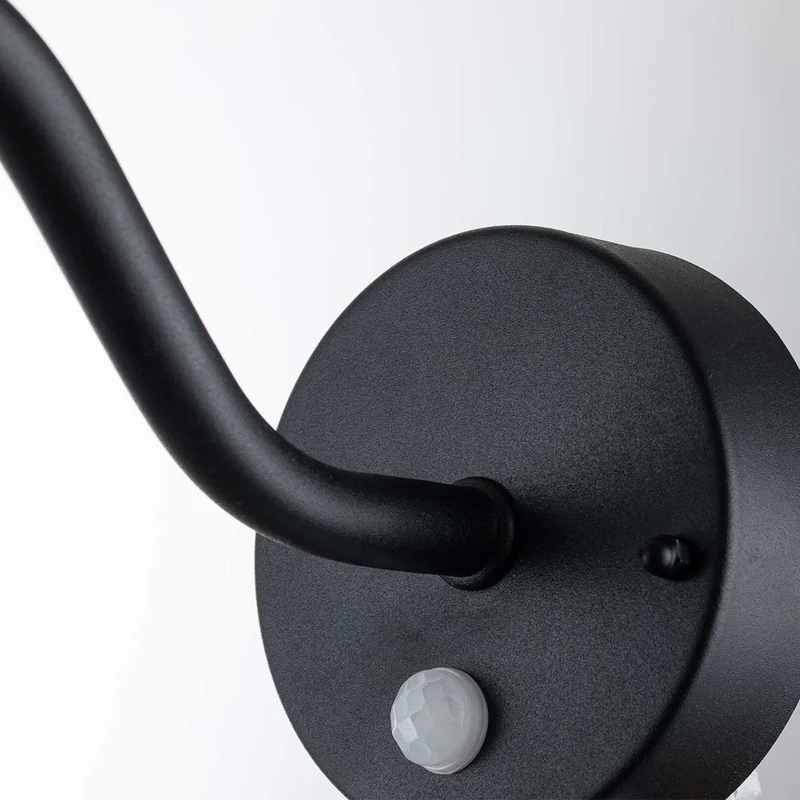 B-Ware Elstead Außenwandleuchte Klampenborg Leuchte Lampe schwarz Bewegungsmelder