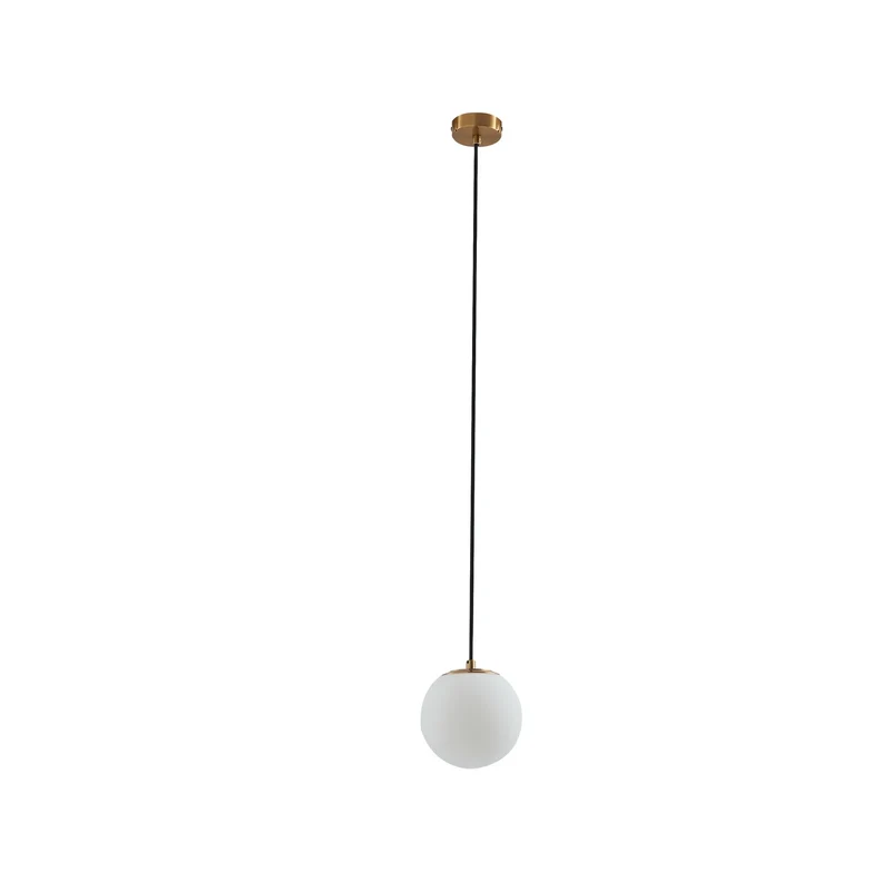 B-Ware Lucande Hängelampe Bidolo Hängeleuchte Deckenlampe messingfarben Glas 15 cm IP44