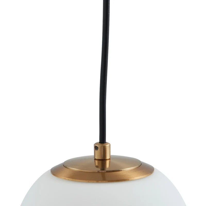 B-Ware Lucande Hängelampe Bidolo Hängeleuchte Deckenlampe messingfarben Glas 15 cm IP44