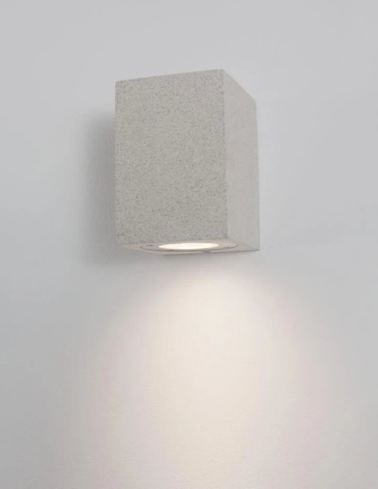 Fuento Außenwandleuchte H 12cm Beton IP65