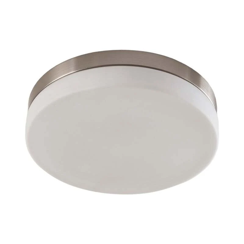 B-Ware Lindby Deckenlampe Amilia LED Lampe dimmbar Glas nickel IP44 Ø30cm weiß Leuchte