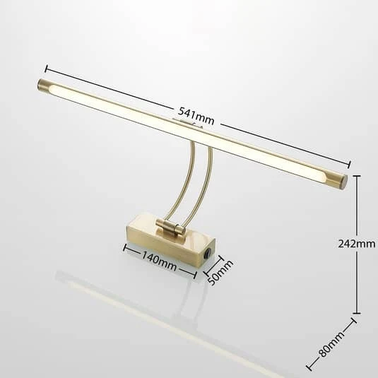 B-Ware Lucande Dimitrij LED-Bilderleuchte Bilderlampe Wandleuchte Lampe altmessing 1274