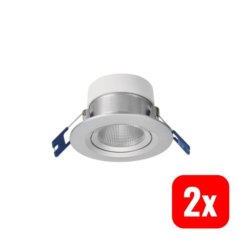 2x B-Ware OPPLE LED Chiara Recessed Spotlight 6W 2700K 36D - 541003410800