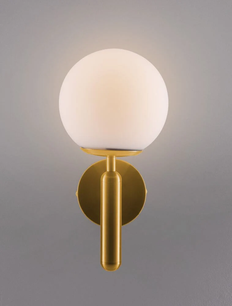 Monet Wandleuchte Gold, Weiß