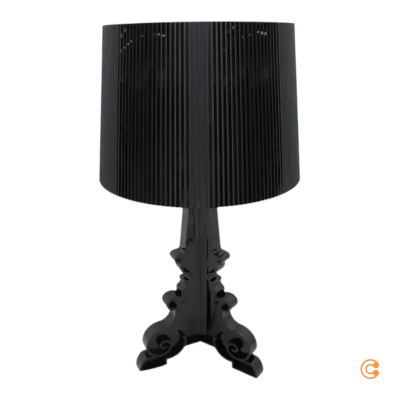 B-Ware Kartell Tischleuchte Lampe Bourgie LED schwarz Kunststoff dimmbar höhenverstellb