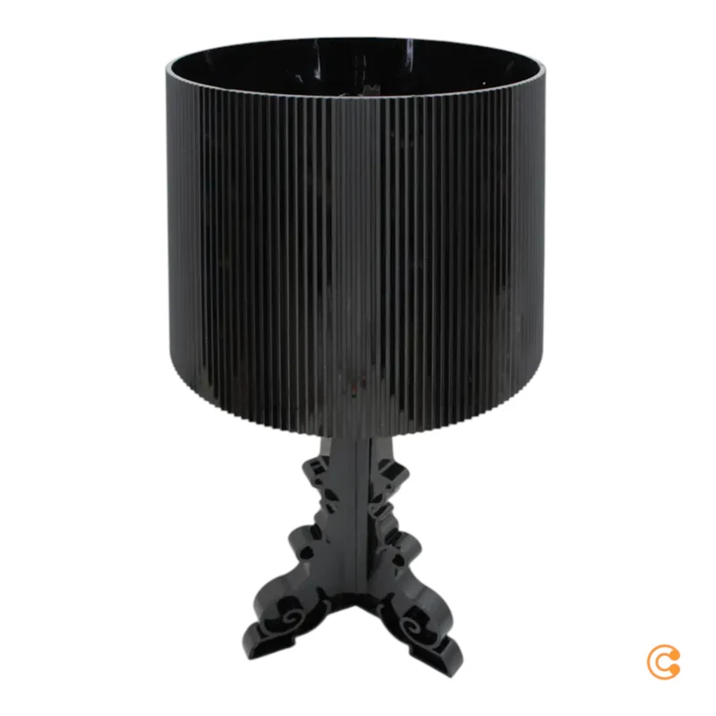 B-Ware Kartell Tischleuchte Lampe Bourgie LED schwarz Kunststoff dimmbar höhenverstellb