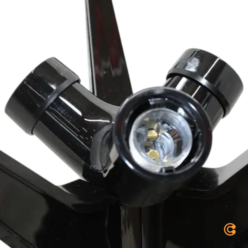 B-Ware Kartell Tischleuchte Lampe Bourgie LED schwarz Kunststoff dimmbar höhenverstellb