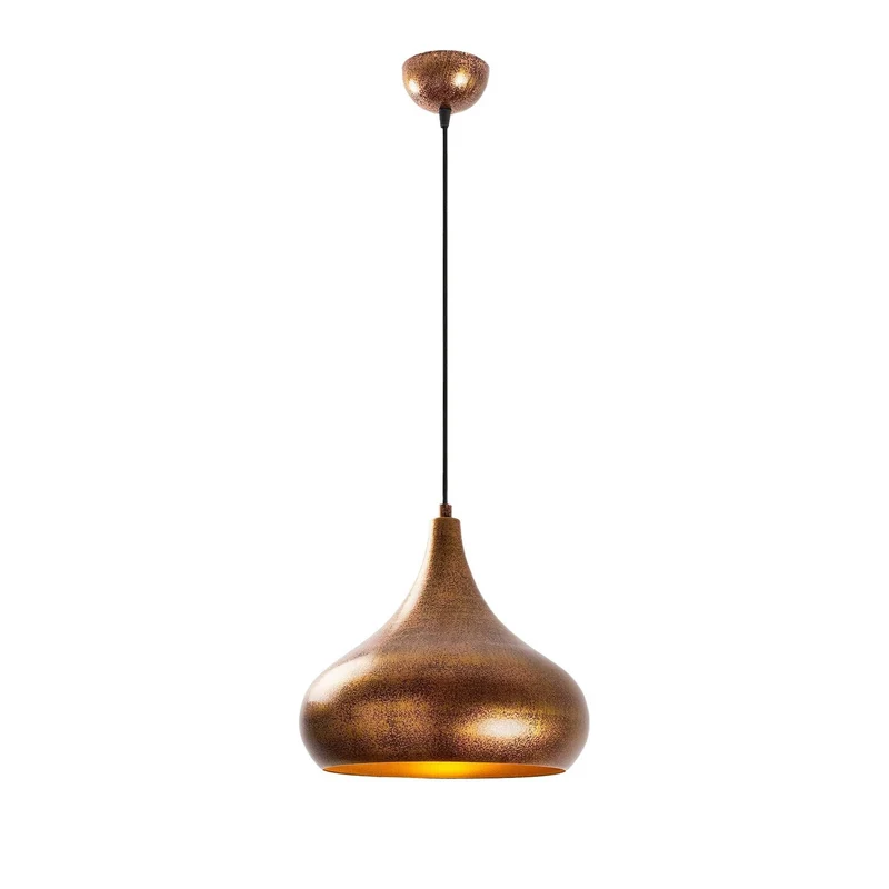 B-Ware Hängeleuchte Muba 11550 messing brüniert Metall Ø 26 cm Deckenlampe Leuchte