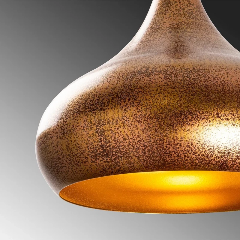 B-Ware Hängeleuchte Muba 11550 messing brüniert Metall Ø 26 cm Deckenlampe Leuchte