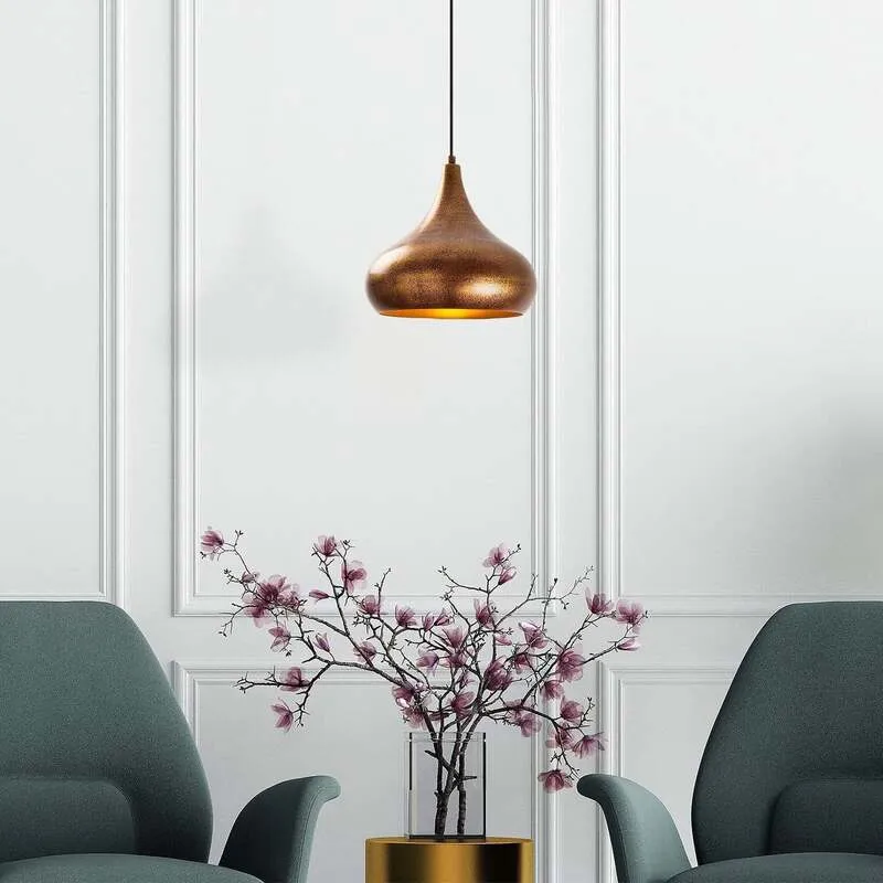 B-Ware Hängeleuchte Muba 11550 messing brüniert Metall Ø 26 cm Deckenlampe Leuchte