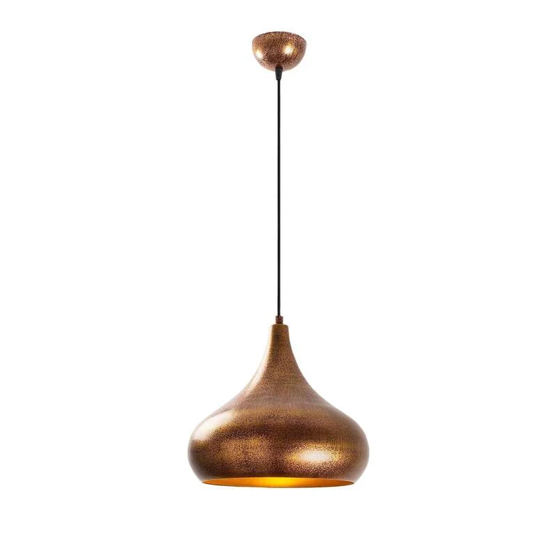 B-Ware Hängeleuchte Muba 11550 messing brüniert Metall Ø 26 cm Deckenlampe Leuchte