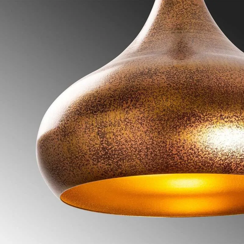 B-Ware Hängeleuchte Muba 11550 messing brüniert Metall Ø 26 cm Deckenlampe Leuchte