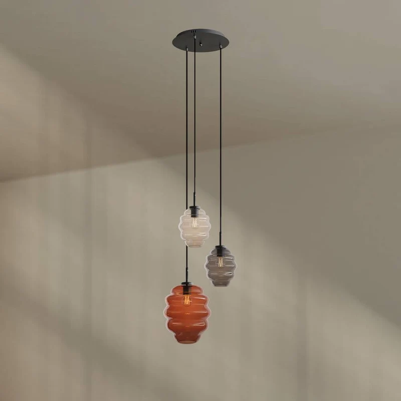 s.luce Echos Galerieleuchte 3-flammig Ø 40cm Baldachin Ø 18/25cm