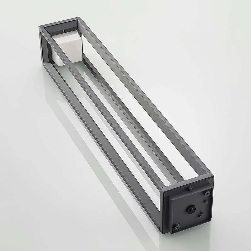 B-Ware Prios Wegeleuchte Gartenleuchte Gamion LED Pollerleuchte anthrazit 90cm IP54
