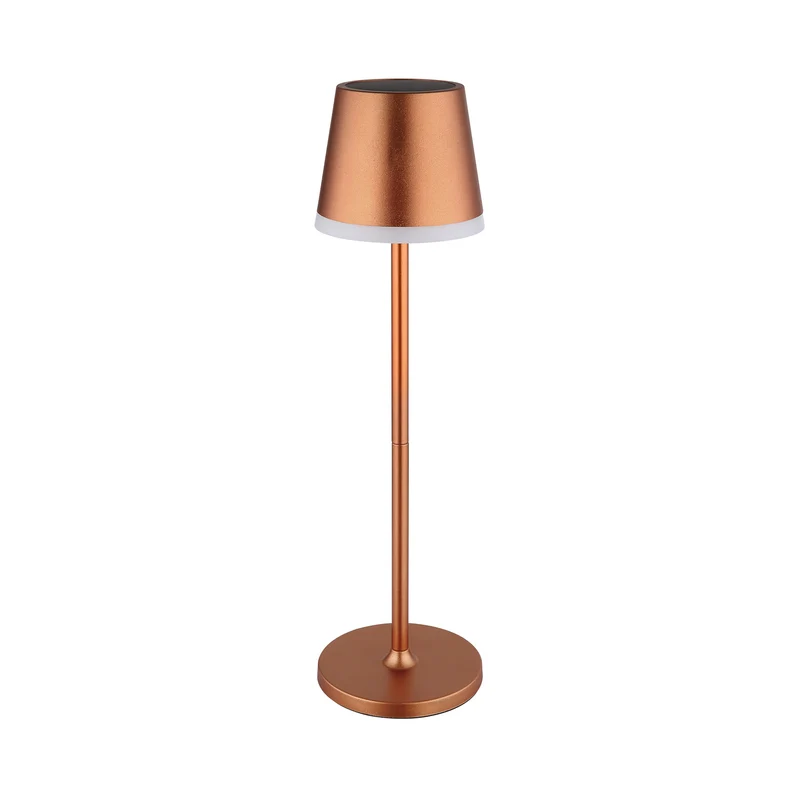 B-Ware Globo Gartenleuchte LED Solarleuchte kupferfarben 41cm IP44 Tischlampe Leuchte