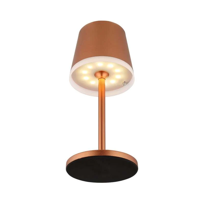 B-Ware Globo Gartenleuchte LED Solarleuchte kupferfarben 41cm IP44 Tischlampe Leuchte