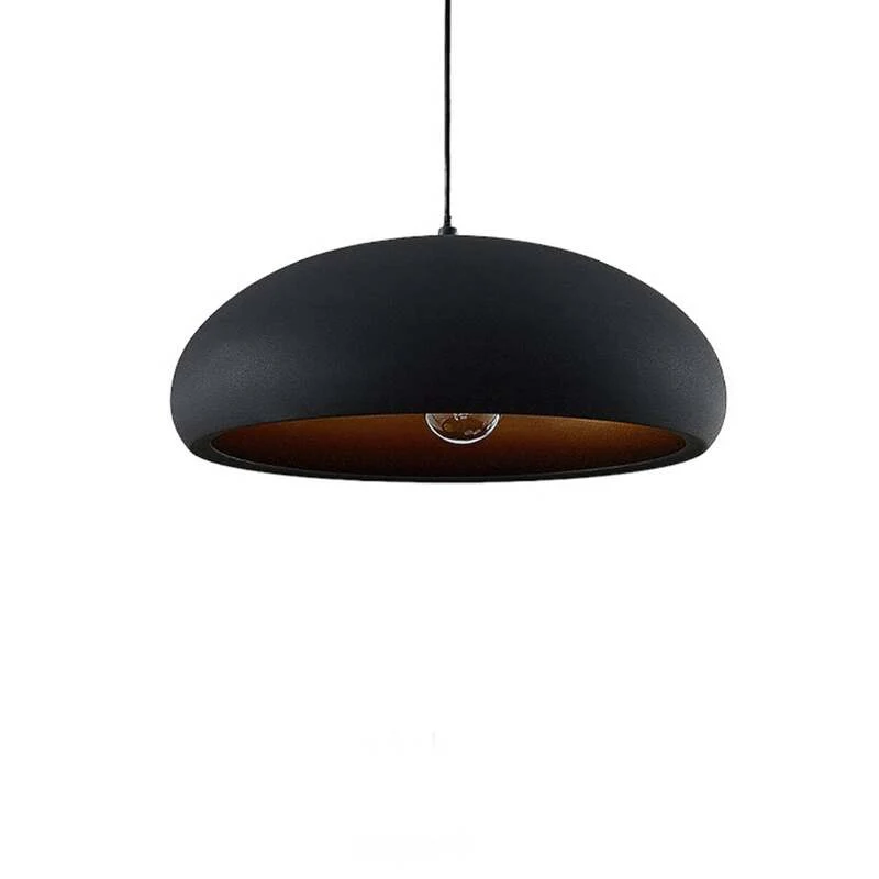 B-Ware Lindby Pendelleuchte Hängeleuchte Gerwina LED Lampe dimmbar schwarz/gold 40cm