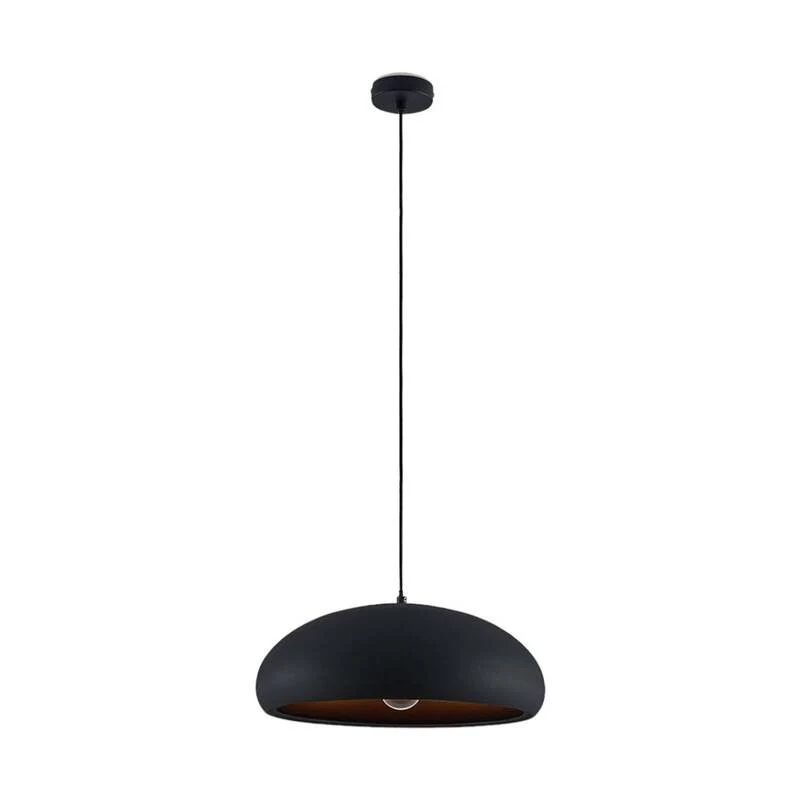 B-Ware Lindby Pendelleuchte Hängeleuchte Gerwina LED Lampe dimmbar schwarz/gold 40cm
